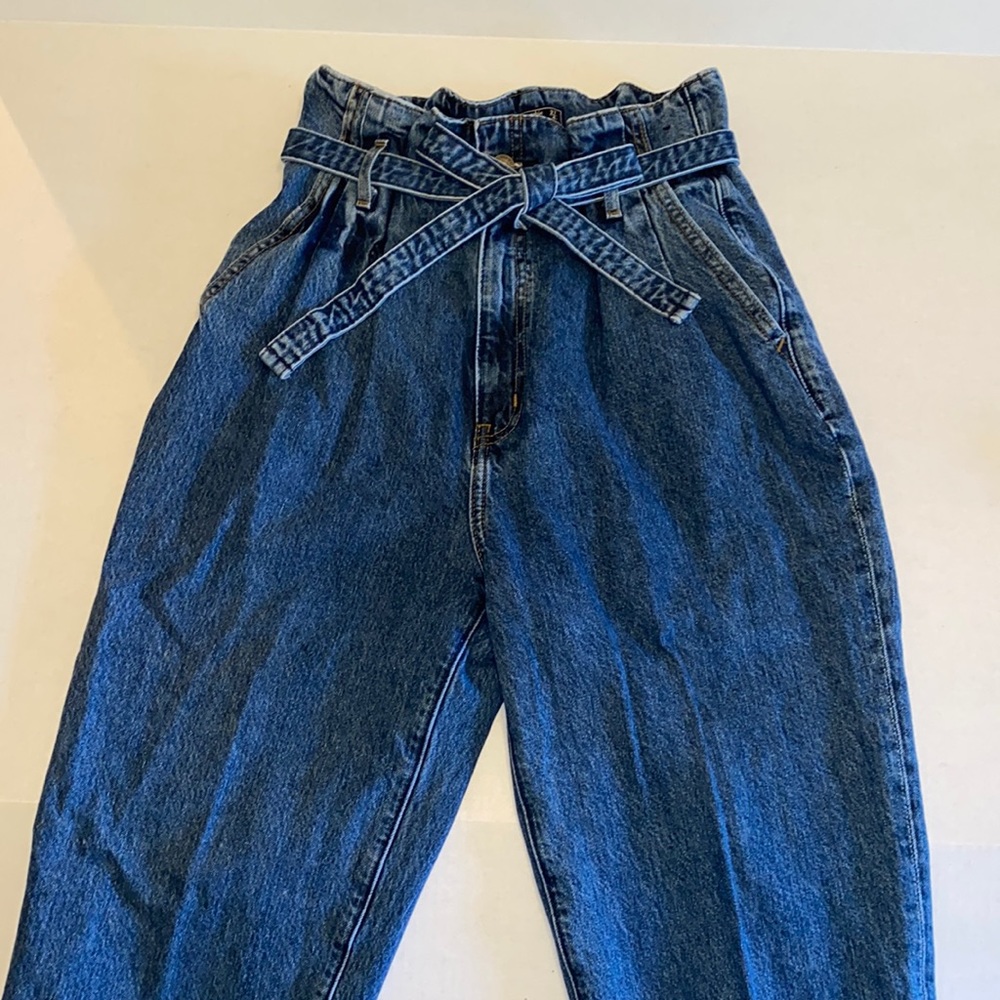 Abercrombie Paper Bag Mom Jeans